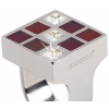 Prismatic Red & Crystals Ring 8